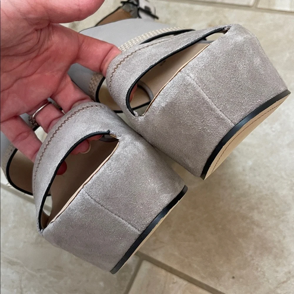 Naked Feet Mallow Platform Wedge Sandals 7